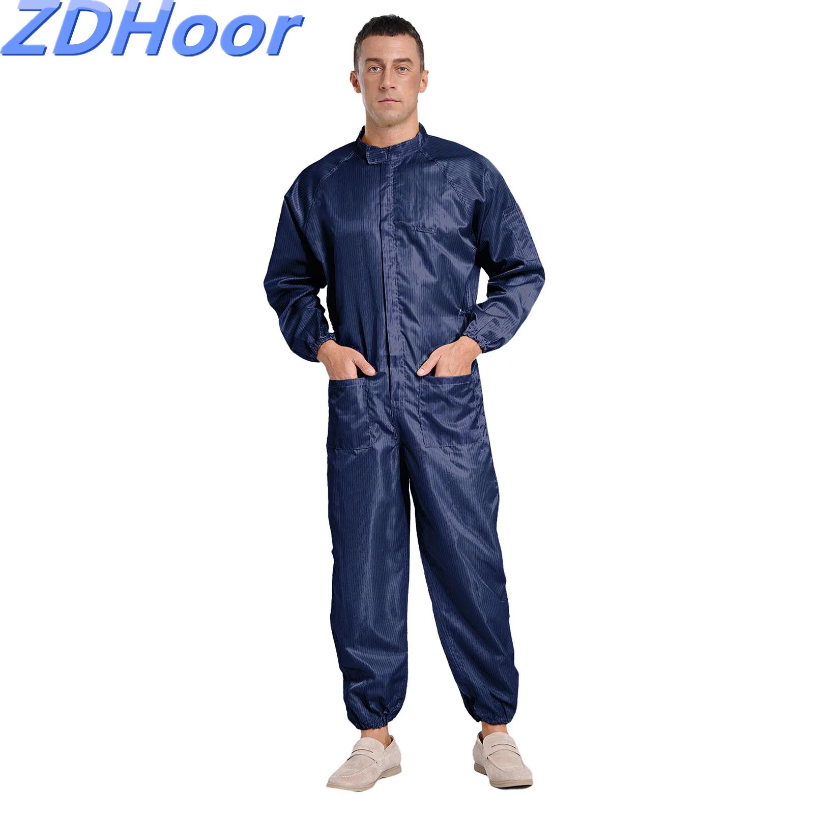Woodworking Overalls - Stofdichte heren jumpsuit Antistatische overall Opstaande
