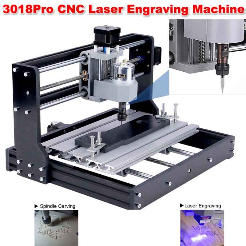 Woodworking Machines - CNC 3018Pro Houtbewerkingsgraveermachine 15W 20W Laser