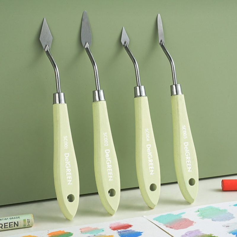 Drawknife Blade - Kunstenaar roestvrijstalen olieverfschildermessen Hoge flexibele spatel