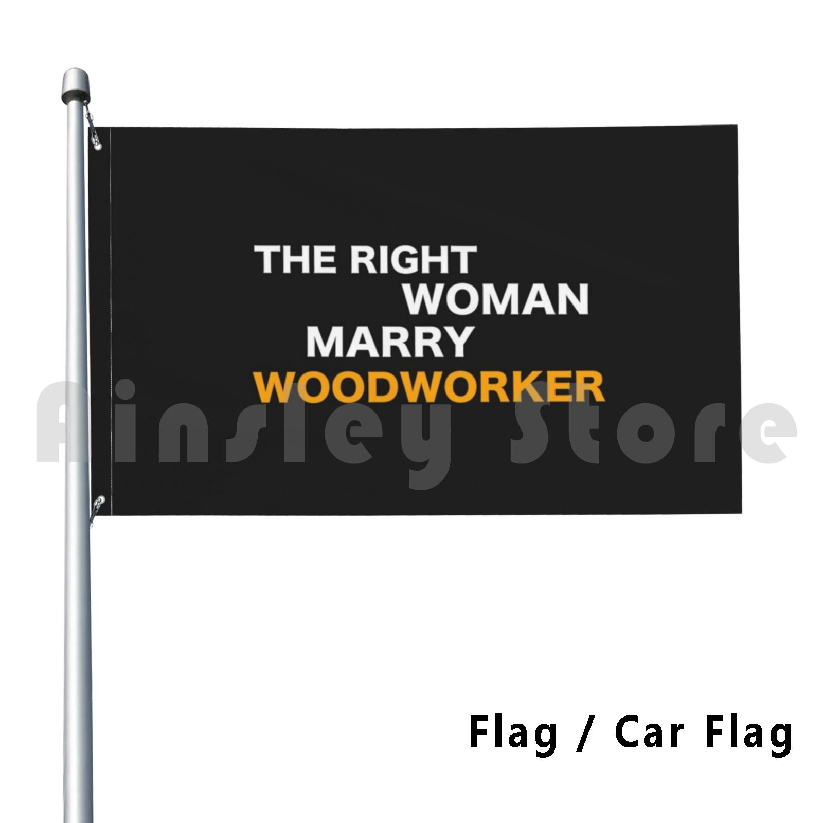 Woodworking Definition - Schrijnwerker met passievlag Autovlag Afdrukken Aangepaste