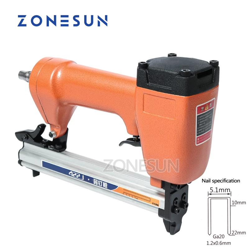 Woodworking Nail Gun - ZONESUN 422J Ga20 5.1mm Breedte Nagelpistool