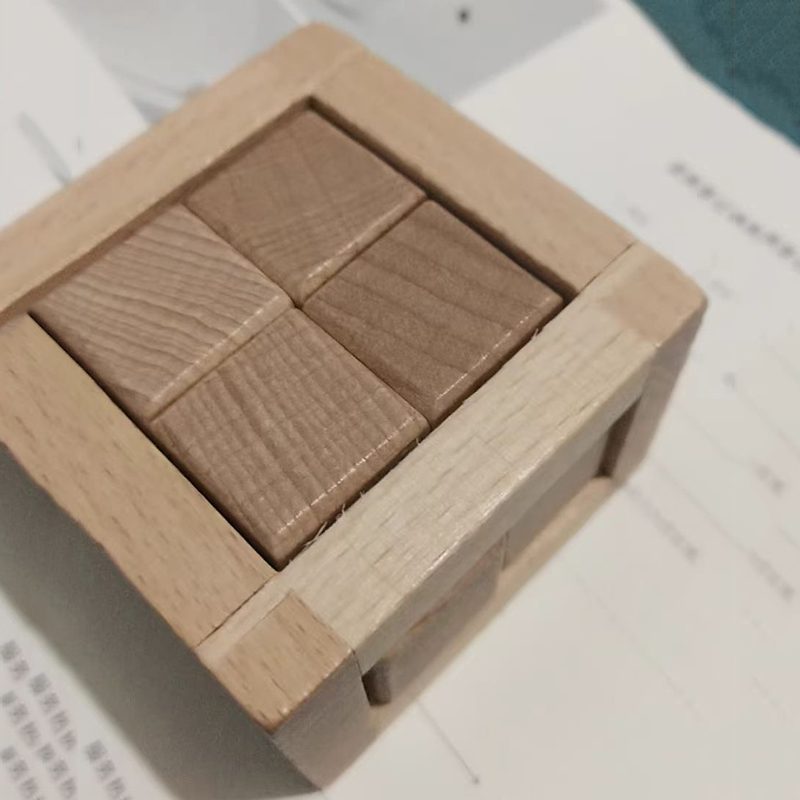 Woodworking Hobby - Educatief ontstrikkingsspeelgoed In elkaar grijpende puzzelkubus