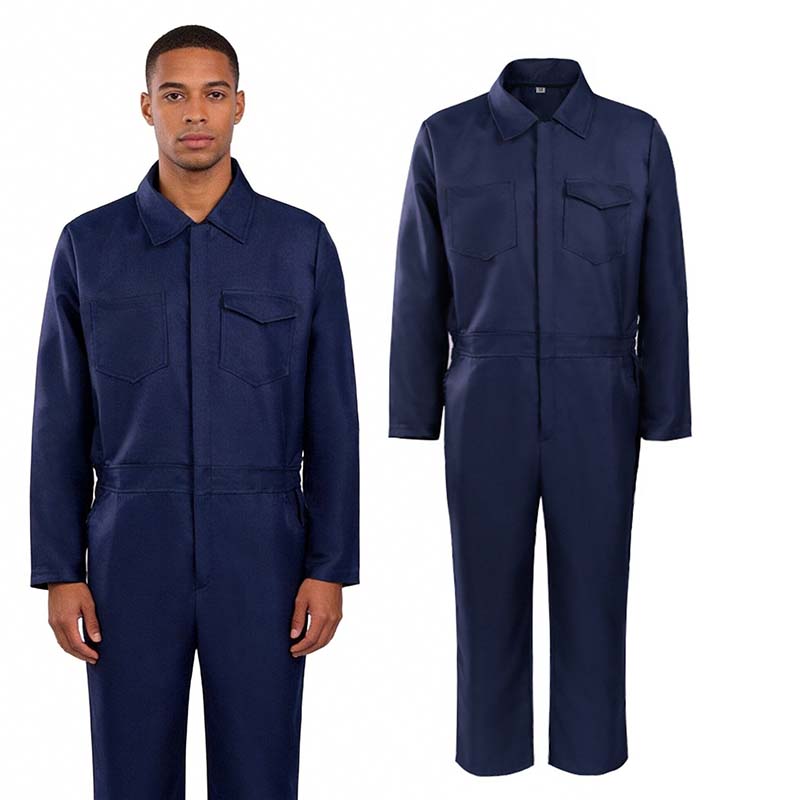 Woodworking Overalls - Heren marineblauwe volledige werkoverall unisex monteurspakken