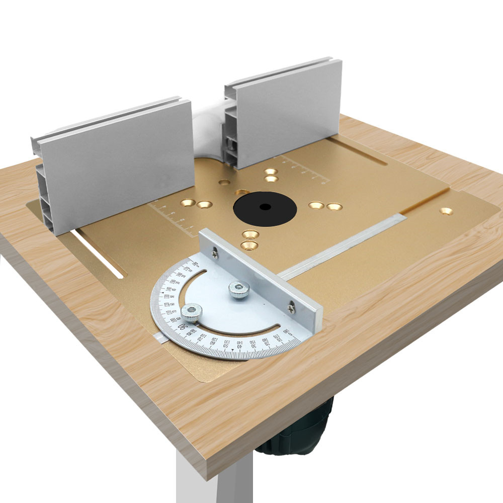 Woodworking Asmr - C8 aluminium freestafel inzetplaat met verstekmeter