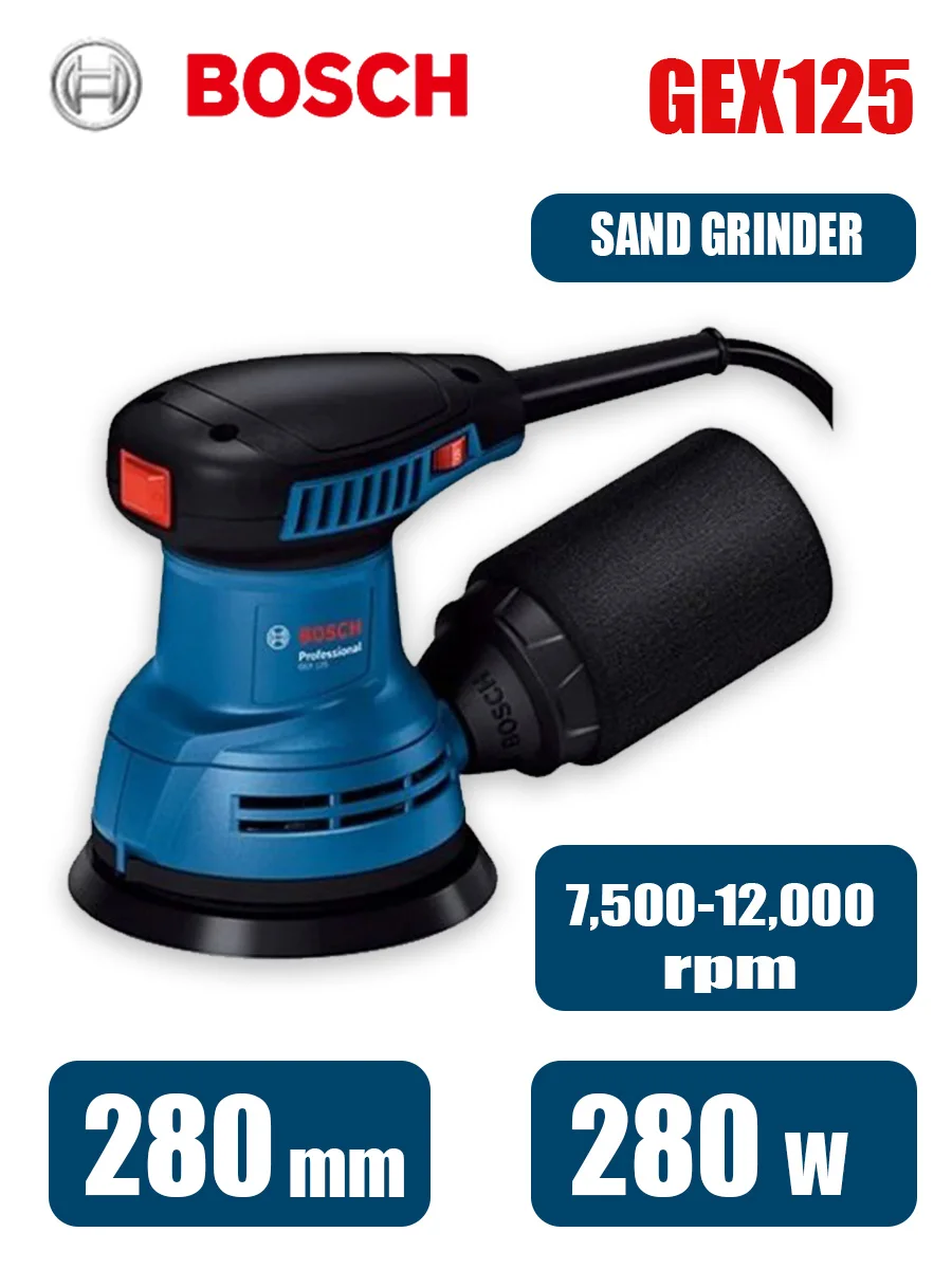 Bosch GEX125 280W Multifunctio - Woodworking Machines recensie en prijs