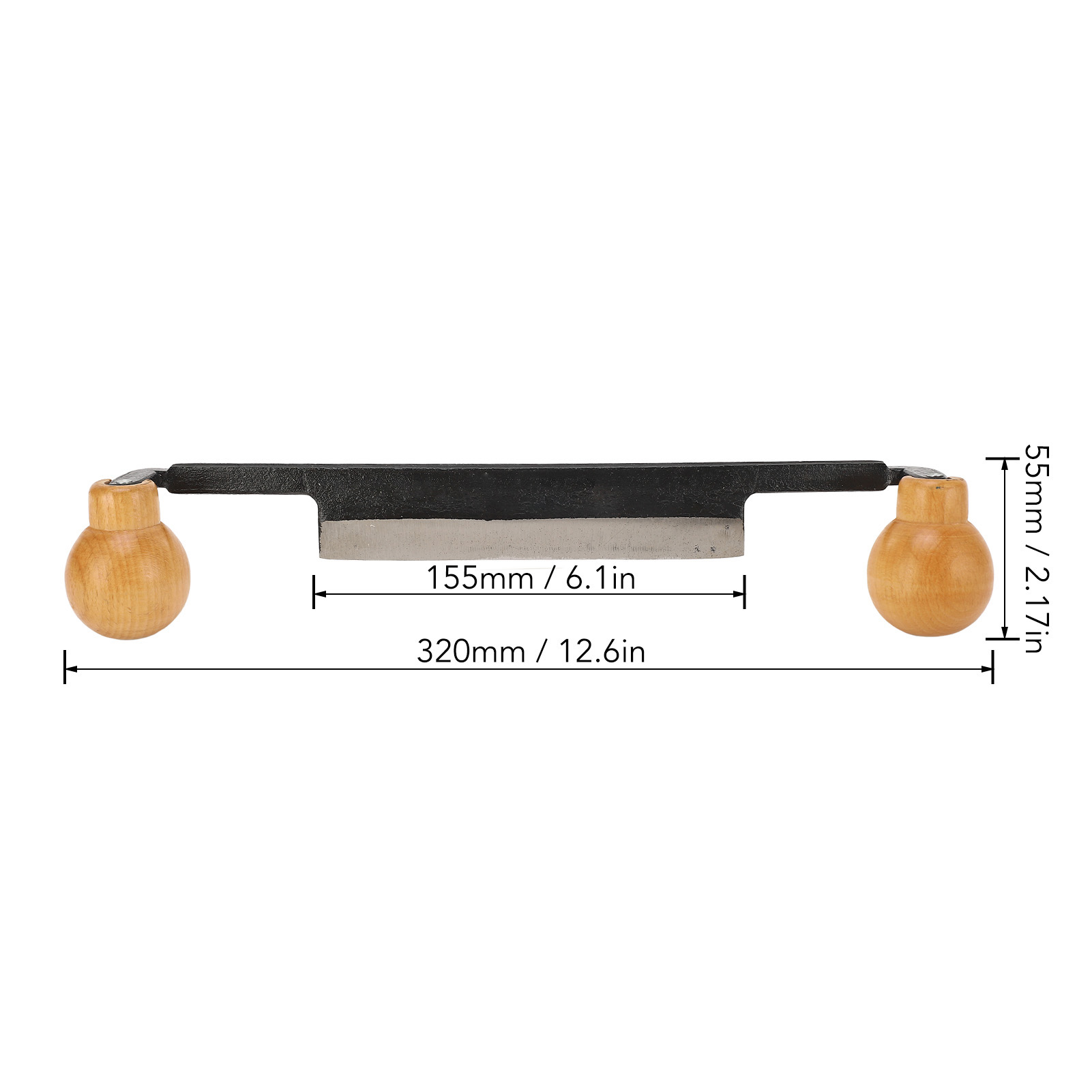 Recht trekmes Dubbel antislip  - Drawknife Blade recensie en prijs