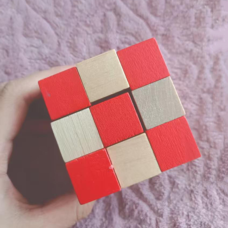 Houten Snake Cube Puzzel IQ Lo - Woodworking Hobby recensie en prijs