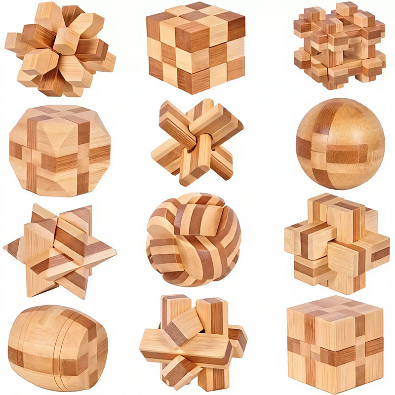 NIEUWE 4,5CM Lu Ban Slotpuzzel - Woodworking Hobby recensie en prijs