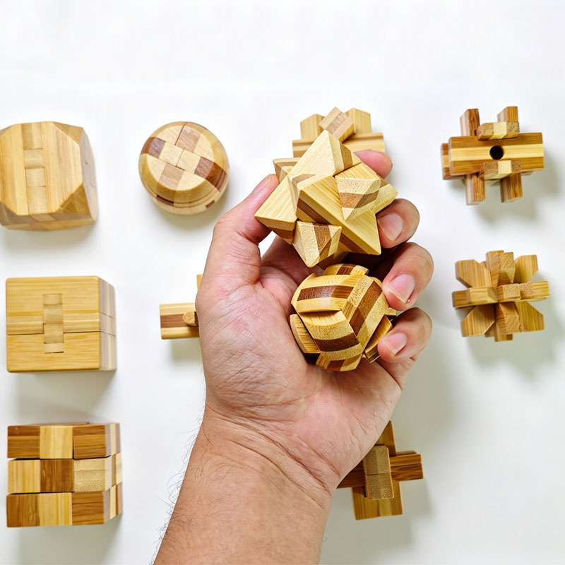 NIEUWE 4,5CM Lu Ban Slotpuzzel - Woodworking Hobby recensie en prijs