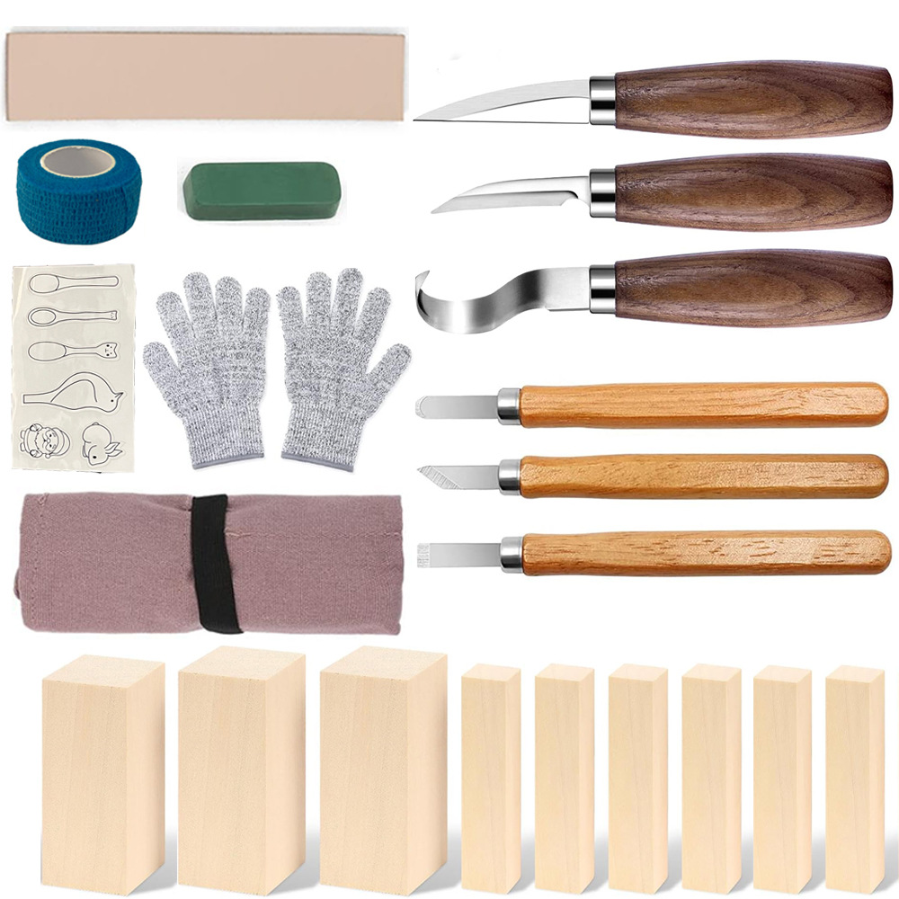 Vleesmes Geschenkdoos Set 21-d - Woodworking Knives recensie en prijs