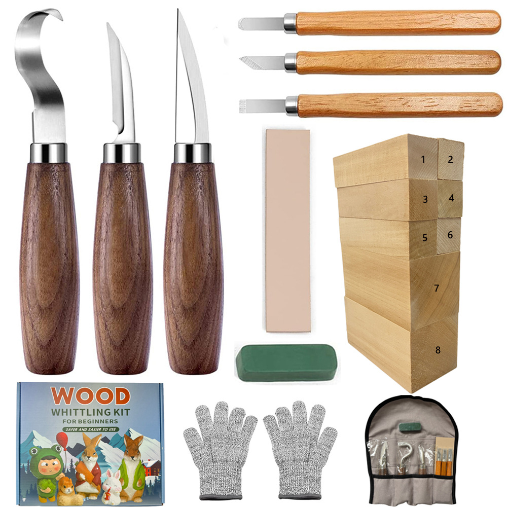 Vleesmes Geschenkdoos Set 21-d - Woodworking Knives recensie en prijs