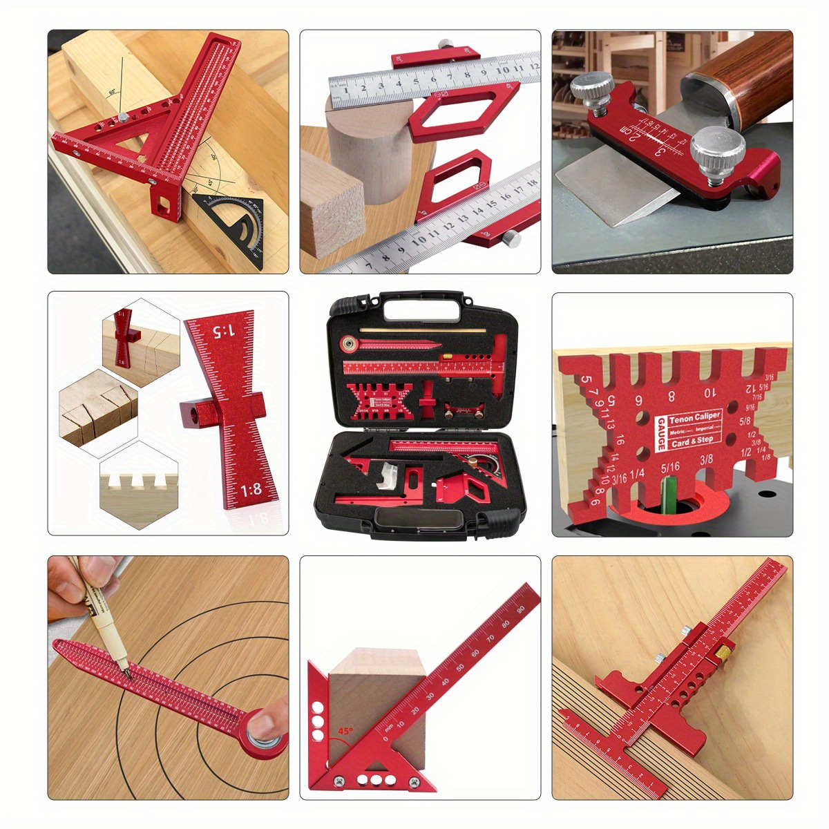 10-delige timmermansmeetset me - Woodworking Free Plans recensie en prijs