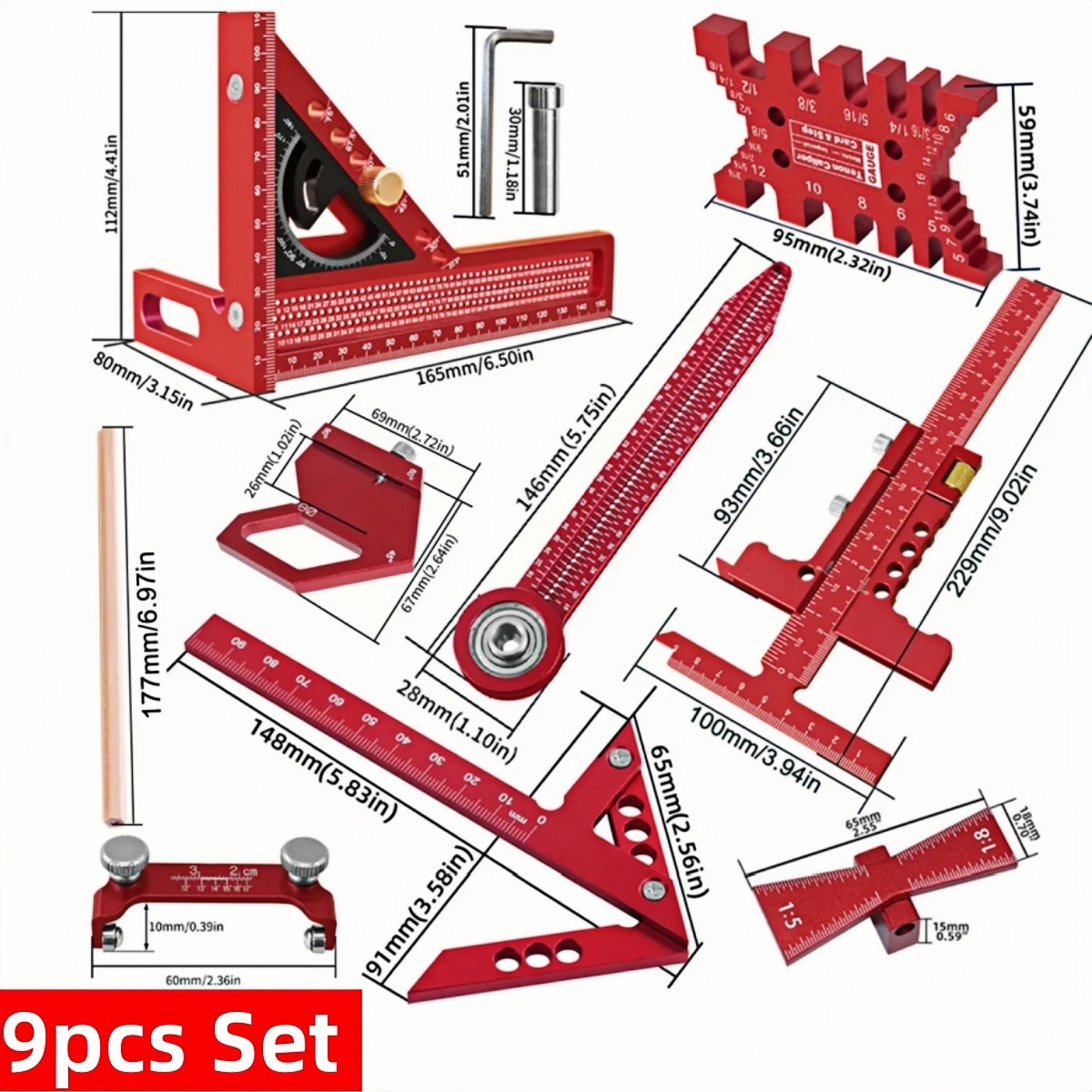 9 stks/10 stks Houtbewerking M - Woodworking Free Plans recensie en prijs