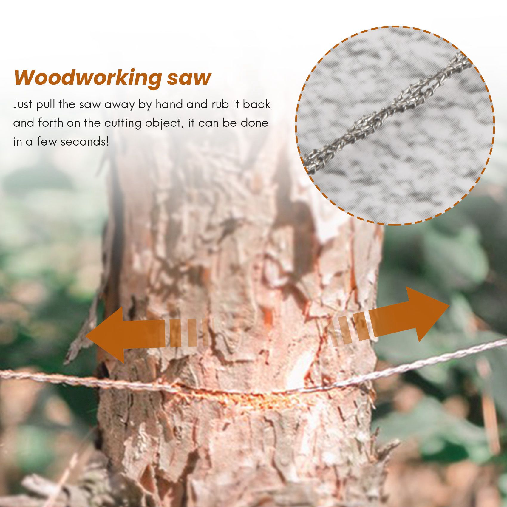 Outdoor Handgetekende Touwzaag - Woodworking Hand Saw recensie en prijs