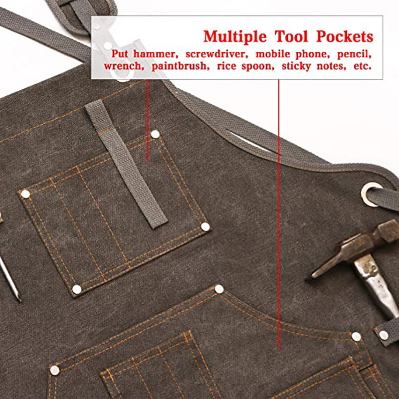 Eenvoudige verdikte canvas sch - Woodworking Overalls recensie en prijs