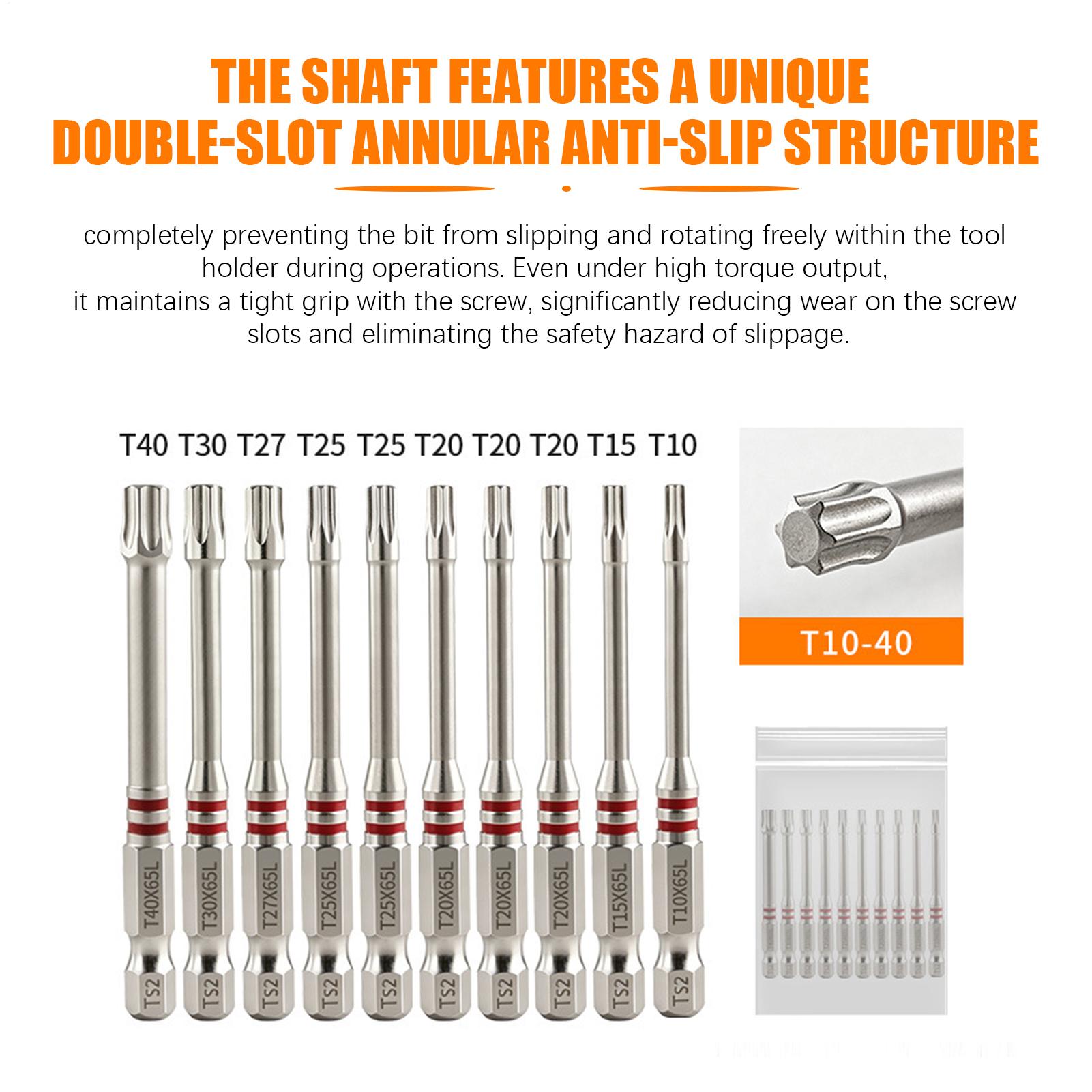 Hex Bit Set 10 Stuks 65mm S2 S - Woodworking Warehouse recensie en prijs